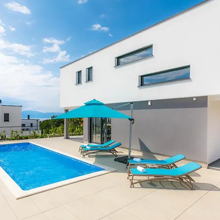 Deluxe With Swimming Pool, Whirlpool On The Roof Terrace With A Beautiful Sea View - By Traveler Tourist Agency Krk Id 2125 I