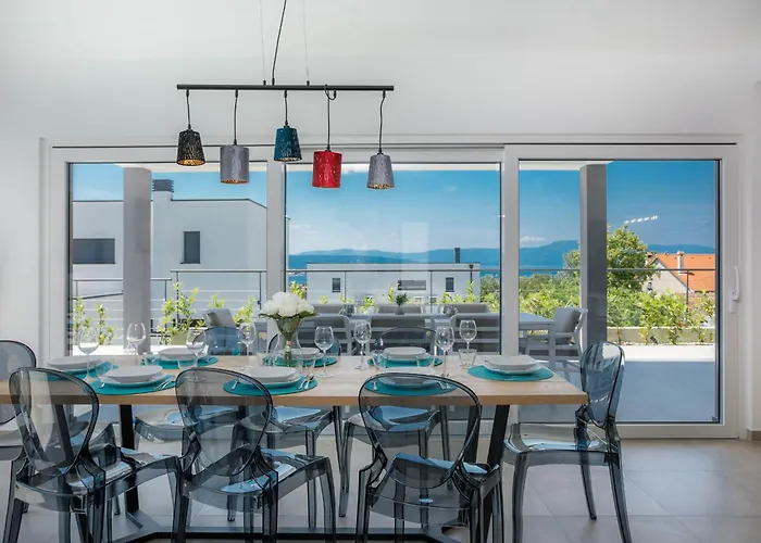Deluxe With Swimming Pool, Whirlpool On The Roof Terrace With A Beautiful Sea View - By Traveler Tourist Agency Krk Id 2125 I * Sveti Vid-Miholjice
