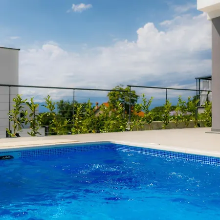 Vila Deluxe With Swimming Pool, Whirlpool On The Roof Terrace With A Beautiful Sea View - By Traveler Tourist Agency Krk Id 2125 I *