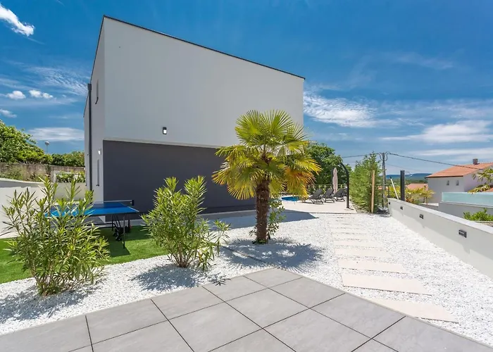 Villa Deluxe With Swimming Pool, Whirlpool On The Roof Terrace With A Beautiful Sea View - By Traveler Tourist Agency Krk Id 2125 I *